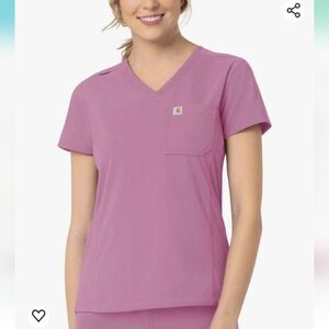 C12137 Carhartt Women's Medium Rugged Flex Modern Fit Tuck-In Scrub Medi…